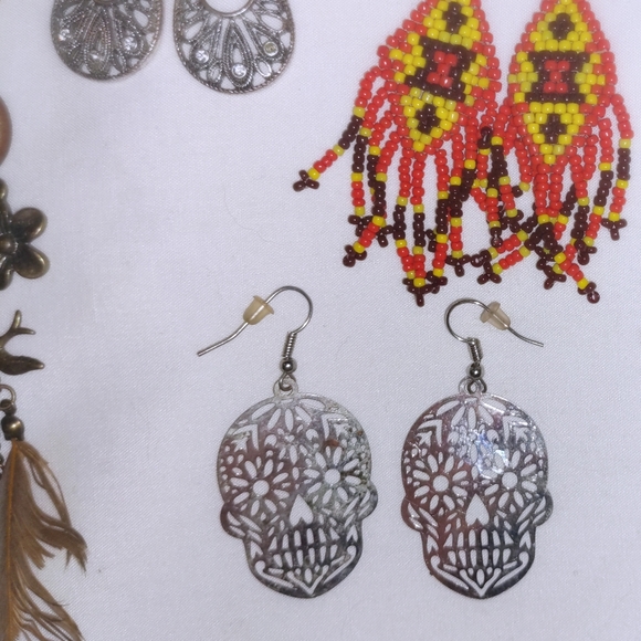 LOT 8 pair earrings - Picture 4 of 8